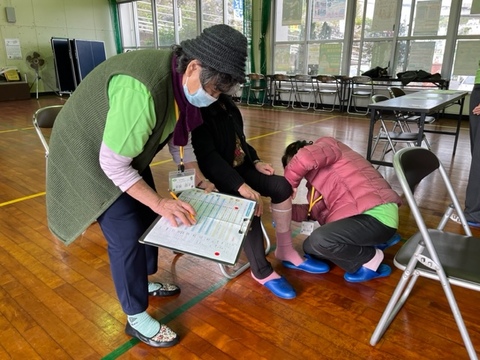 住民ボランティアによるフレイルチェック活動④